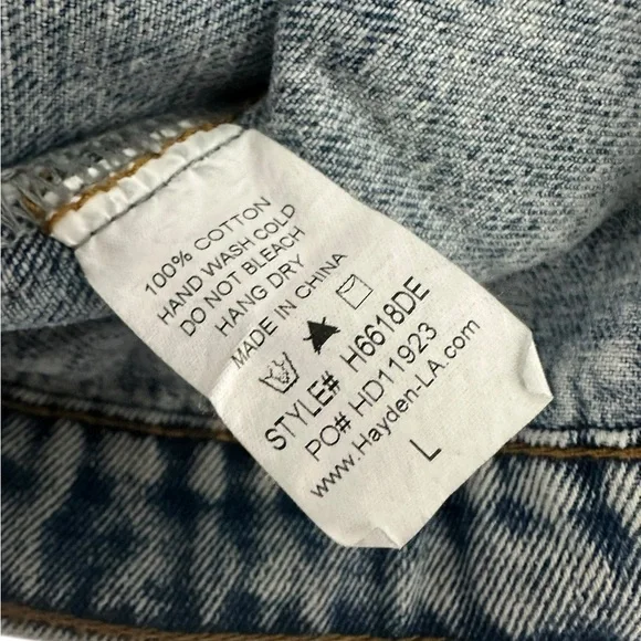 Hayden Los Angeles Denim Jacket NWT Size L - Picture 8 of 8